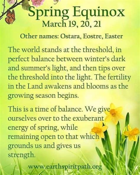 Connecting with the energy of the Earth during the Spring Equinox in Wiccan traditions